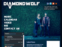 Tablet Screenshot of diamondwolfmusic.com